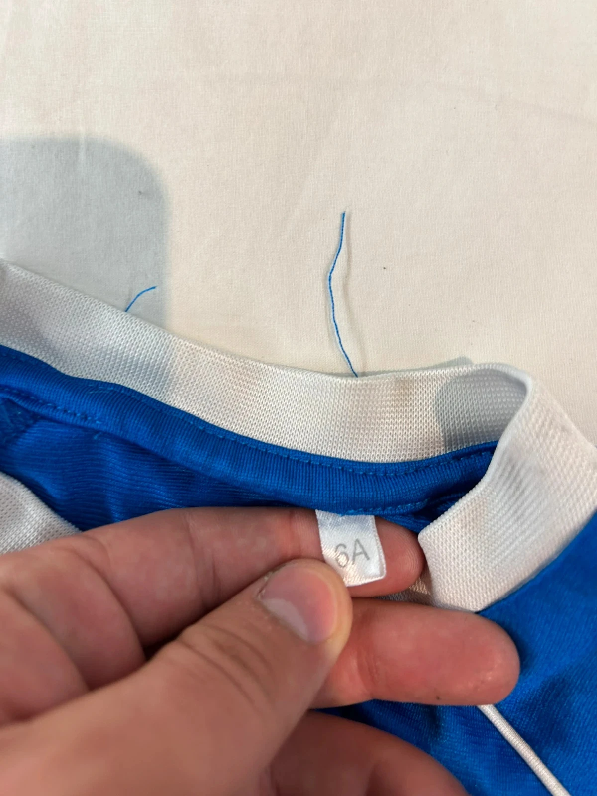 Blauw Italia voetbalshirt met nummer 8, maat 6 jaar – photo 4